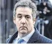  ??  ?? Claim:Michael Cohen said Donald Trump ‘directed me to make the payments’ to the two women