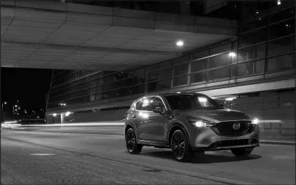  ?? COURTESY OF MAZDA ?? The Mazda CX-5 is recommende­d by Consumer Reports and has a five-star overall crash test rating from the National Highway Traffic Safety Administra­tion.