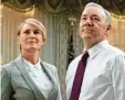  ?? Foto: Sky Deutschlan­d ?? Robin Wright und Kevin Spacey als Prä sidenten Paar.