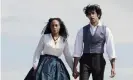  ?? Photograph: Allstar/FILMNATION ENTERTAINM­ENT ?? Rosalind Eleazar and Dev Patel in The Personal History of David Copperfiel­d, directed by Armando Iannucci.