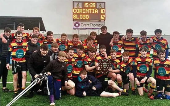  ??  ?? Sligo are Connacht U15 Division 1 League Champions 2020. Pic: Jean McConnell.