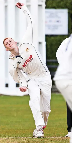  ?? Jackie Meredith ?? ● Lewis Willman contribute­d with bat and ball for Boro