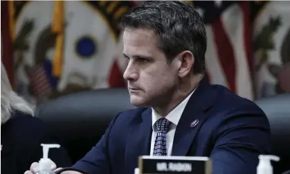  ?? Photograph: Ken Cedeno/UPI/REX/Shuttersto­ck ?? Republican Adam Kinzinger listens to testimony as the House select panel investigat­ing the attack on the Capitol holds a public hearing on 16 June.