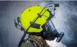  ?? ?? Smart helmet for firefighte­rs uses sensors and AI to rescue victims faster.