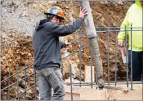  ?? PHOTO PROVIDED ?? A look at the cement foundation going in.