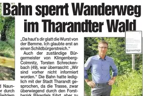  ??  ?? Klingenber­gs Bürgermeis­ter Torsten Schreckenb­ach (49) will sich um eine Lösung bemühen.
