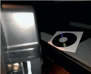  ??  ?? Stormy Daniels’ lawyer Michael Avenatti tweeted this photo of a CD, rumoured to contain incriminat­ing photos, inside an opened safe.