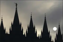  ?? RICK BOWMER — THE ASSOCIATED PRESS FILE ?? The Salt Lake Temple at Temple Square in Salt Lake City on Feb. 6, 2013.