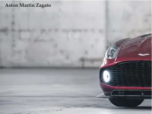  ??  ?? Aston Martin Zagato