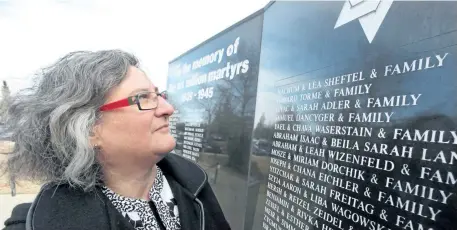  ?? POSTMEDIA NETWORK FILES ?? Judy Shapiro, associate executive director of the Calgary Jewish Federation, said a bomb threat was called in on Monday. Police were called and the building evacuated, but the centre was back up and running Tuesday after nothing was found.