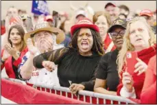  ?? ?? Supporters cheer as Republican presidenti­al candidate former US president Donald Trump speaks (not seen) on April 2 at a rally in Green Bay, Wis. (AP)