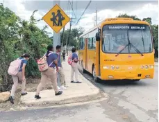  ?? ?? Tratarán avances del transporte escolar en el país.