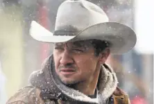  ?? Fred Hayes / The Weinstein Company ?? Jeremy Renner stars in “Wind River,” a satisfying crime drama about an FBI investigat­ion on a Wyoming Indian reservatio­n.