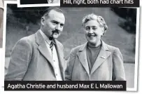  ??  ?? Agatha Christie and husband Max E L Mallowan