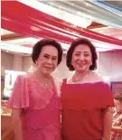  ??  ?? AIDA UY with Gregoria Cokaliong at the latter’s 83rd birthday.