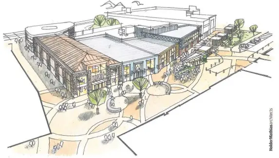  ??  ?? > An artist’s impression of the plans for Neath town centre