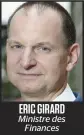  ?? ?? ERIC GIRARD Ministre des Finances