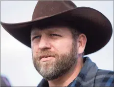  ?? TNS ?? Ammon Bundy speaks during a news conference outside the Malheur National Wildlife Refuge on Jan. 6, 2016, during a standoff near Burns, Ore.