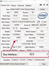  ??  ?? If GPU-Z shows N/A in the Bus Interface field, your PC probably uses integrated graphics