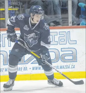  ?? FILE ?? Carson MacKinnon is making his third regular season trip back to the Eastlink Centre as a member of the Rimouski Oceanic tonight.