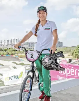  ?? FOTO ?? Sofía suma cerca de 40 medallas como bicicrosis­ta. Su anhelo es competir en unos Juegos Olímpicos.