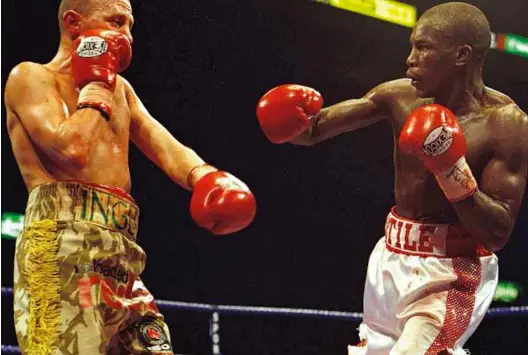  ?? Photo: ACTION IMAGES ?? THE NEED TO EDUCATE: Mccrory believes that dehydratio­n played a part in Ingle [below, left] getting badly injured against Botile in December 2000