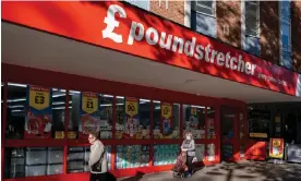  ?? Photograph: Mike Kemp/In Pictures/Getty Images ?? A Poundstret­cher store in Stratford, east London. The retailer employs more than 4,000 people.