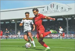  ?? AFP ?? INESPERADO. Los Reds empataron ante el modesto Fulham.