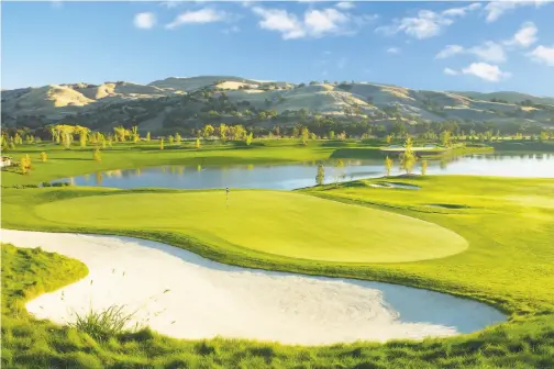  ?? Aidan Bradley / Cache Creek ?? The Yocha Dehe Golf Course at Cache Creek Casino Resort offers challenges for serious players as well as visual splendor for sightseers.