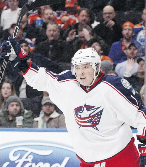  ?? JASON FRANSON / THE CANADIAN PRESS ?? Columbus Blue Jackets’ Cam Atkinson has proven to be one of the most prolific goal scorers in the NHL over the past couple of seasons. With 25 goals so far this season, he’s among the league leaders.