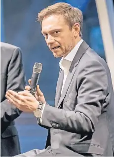  ??  ?? Der FDP-Vorsitzend­e Christian Lindner