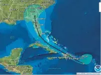  ?? COURTESY PHOTO ?? Hurricane track and intensity forecasts are expected to improve this year because of an upgrade to NOAA’s Global Forecast System. In fact, many types of weather forecasts (snow, wind, rain, etc...) are expected to improve.