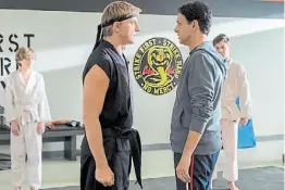  ??  ?? Los chicos crecen. William Zabka y Ralph Maccio en nuevos roles.