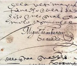  ?? EL DÍA ?? Documento que acredita que Cervantes era cordobés.