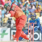  ?? — AFP ?? Zimbabwe’s Hamilton Masakadza top-scored with 73 to pave the way for the visitors series victory.