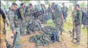  ?? PTI FILE ?? Police records show Maoists have looted 750 high grade weapons in Bastar region from the security personnel since 2001.