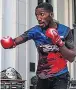  ??  ?? WORKOUT Mlambo trains for Belfast fans