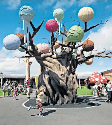  ??  ?? The Ice Cream Farm in Cheshire has proved popular with families. While it is free to enter, rides at the venue cost from £1 to £3.75