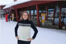  ?? FOTO: ANDERS HOLTET ?? Konsernsje­f Ann-Torill Briksdal ved Hovden alpinsente­r er godt fornøyd med årets tre vinterferi­euker.