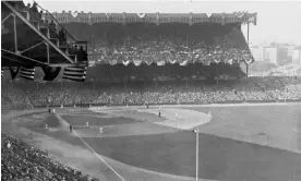  ?? Photograph: Anonymous/AP ?? The 100th anniversar­y of the original Yankee Stadium, pictured here in 1927, is marked on Tuesday.