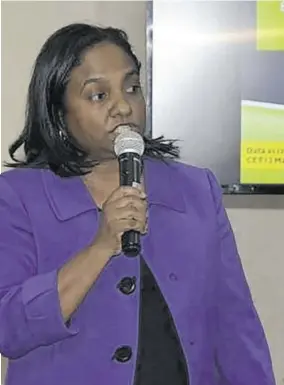  ??  ?? Dr. Dianne Stennet Campbell, the regional technical director at the Western Regional Health Authority