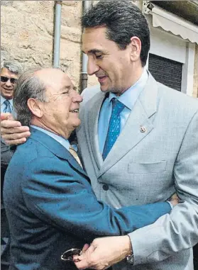  ?? FOTO: PEP MORATA ?? Valero, con Núñez Fue el técnico preferido por el ex presidente