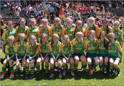  ??  ?? The Knockanann­a camogie team who lost out to Windgap in the Division 7 final.