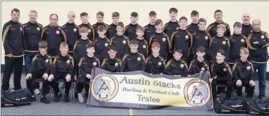  ?? The Stack Feile football team with their mentors ahead of last weekend Feile in Sligo ??