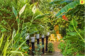  ??  ?? 2. Les jardins de la Boirie sont une succession de « chambres » botaniques reliées entre elles par autant de petits passages où circulent les visiteurs mais aussi les énergies. 2