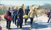  ?? OnScene.TV ?? MOTOCROSS RIDER Andrew Flores was injured after trying to jump over train tracks in Simi Valley.