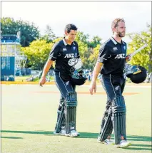  ??  ?? Not having Ross Taylor (left) and Kane Williamson in the team will rob New Zealand of 383 matches worth of experience.