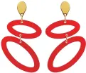  ??  ?? For beachside posing or
dressed-up dining Earrings, €52, johnlewis.com