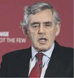  ??  ?? 0 Gordon Brown praised new Scottish Labour leader Anas Sarwar