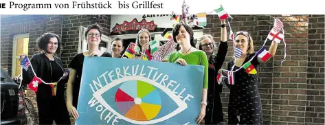  ?? BILD: VERENA SIELING ?? Freuen sich auf die interkultu­relle Woche: (von links) Fadime Demir, Antje Becker, Frauke Hillen, Julia Gunder, Susanne Tönjes-Mollenhaue­r, Michaela Kurwinkel und Imke Schmidt.